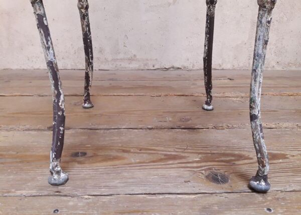 Fauteuil de jardin XIX° en fer forgé