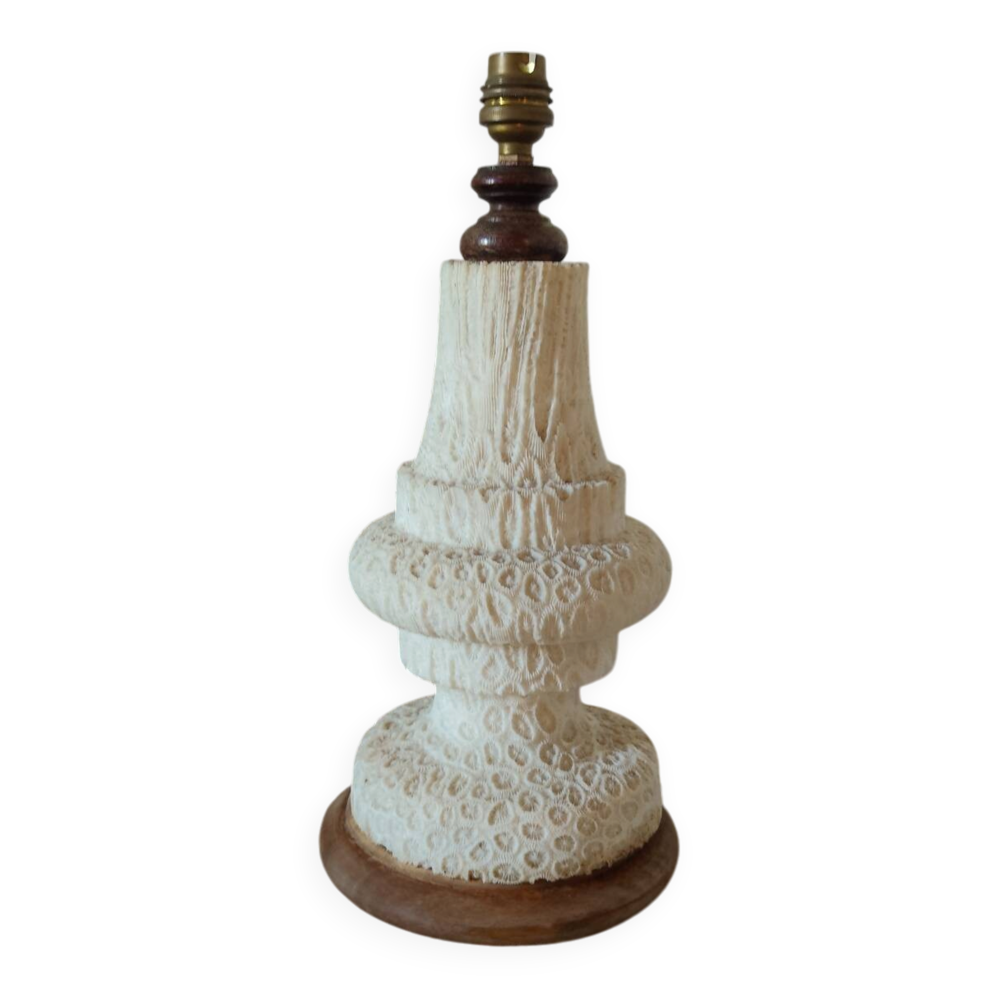 Coral lamp turned from the 1960s