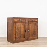 Buffet en bois massif Art Déco des années 1930