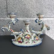 Paire de bougeoirs italiens signés