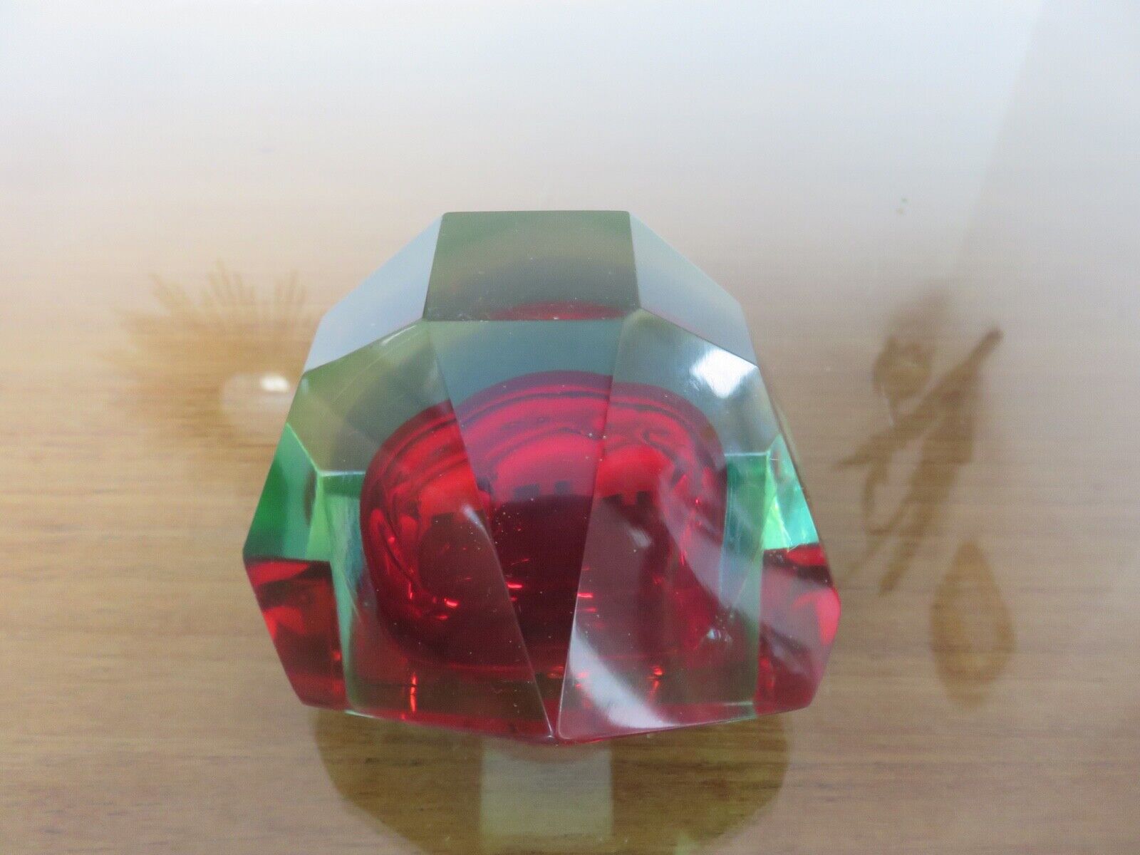 Sommerso Murano glass ashtray by Flavio Poli for Seguso 1960