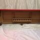 Neo-Renaissance style red top bench