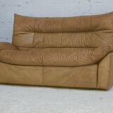 Sofa by Michel Ducaroy, leather, 1978. Model Dianthus. Edited by Ligne Roset.