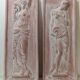 Bas relief nymphes grecques en terre cuite