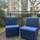 Pair of midnight blue armchairs – contemporary spirit