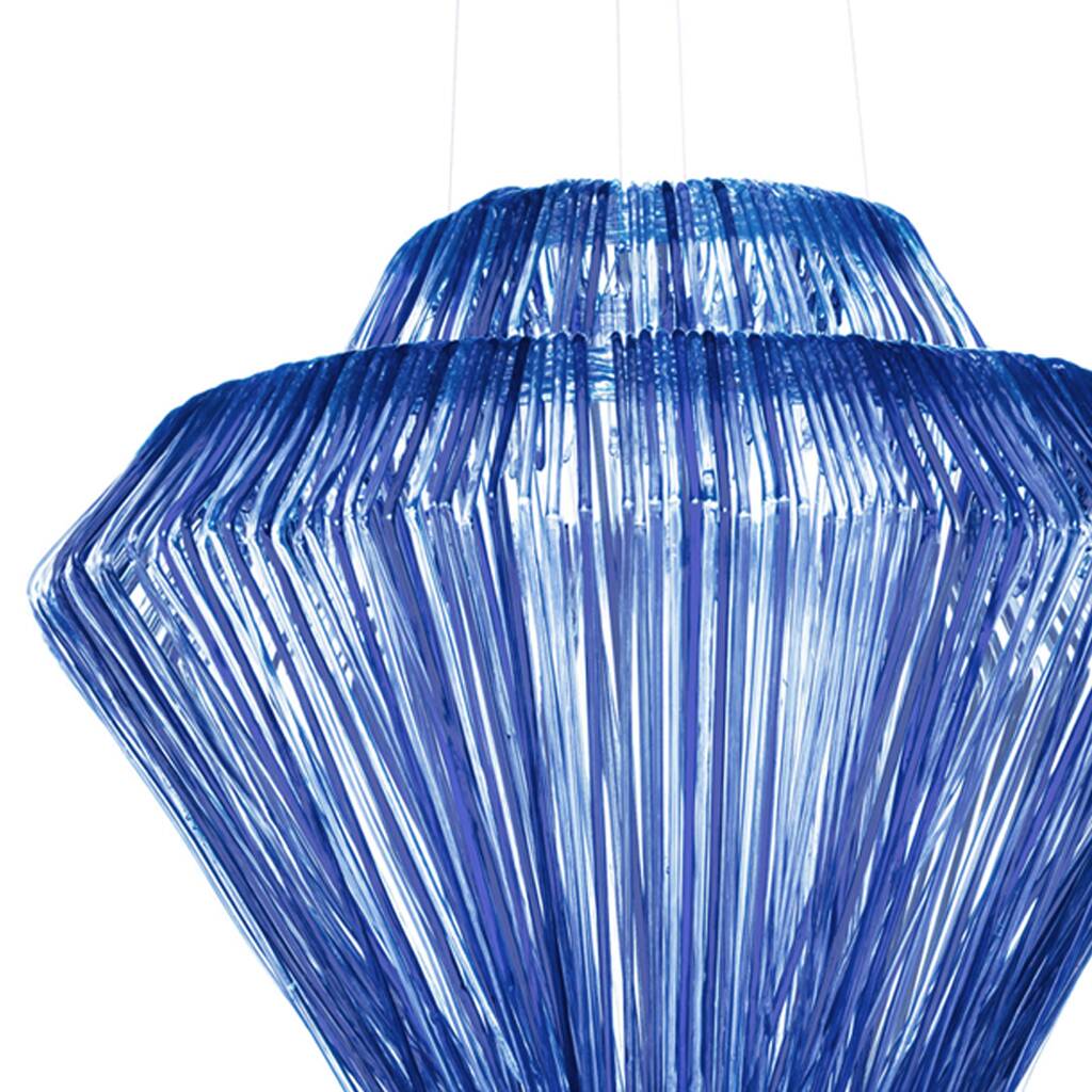 Contemporary Jacopo Foggini Pendant Blue Polycarbonate Italian Pendant Lamp