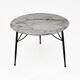 Mid-century Modern Italian Marble and Metal Round Coffee Table, 1960s