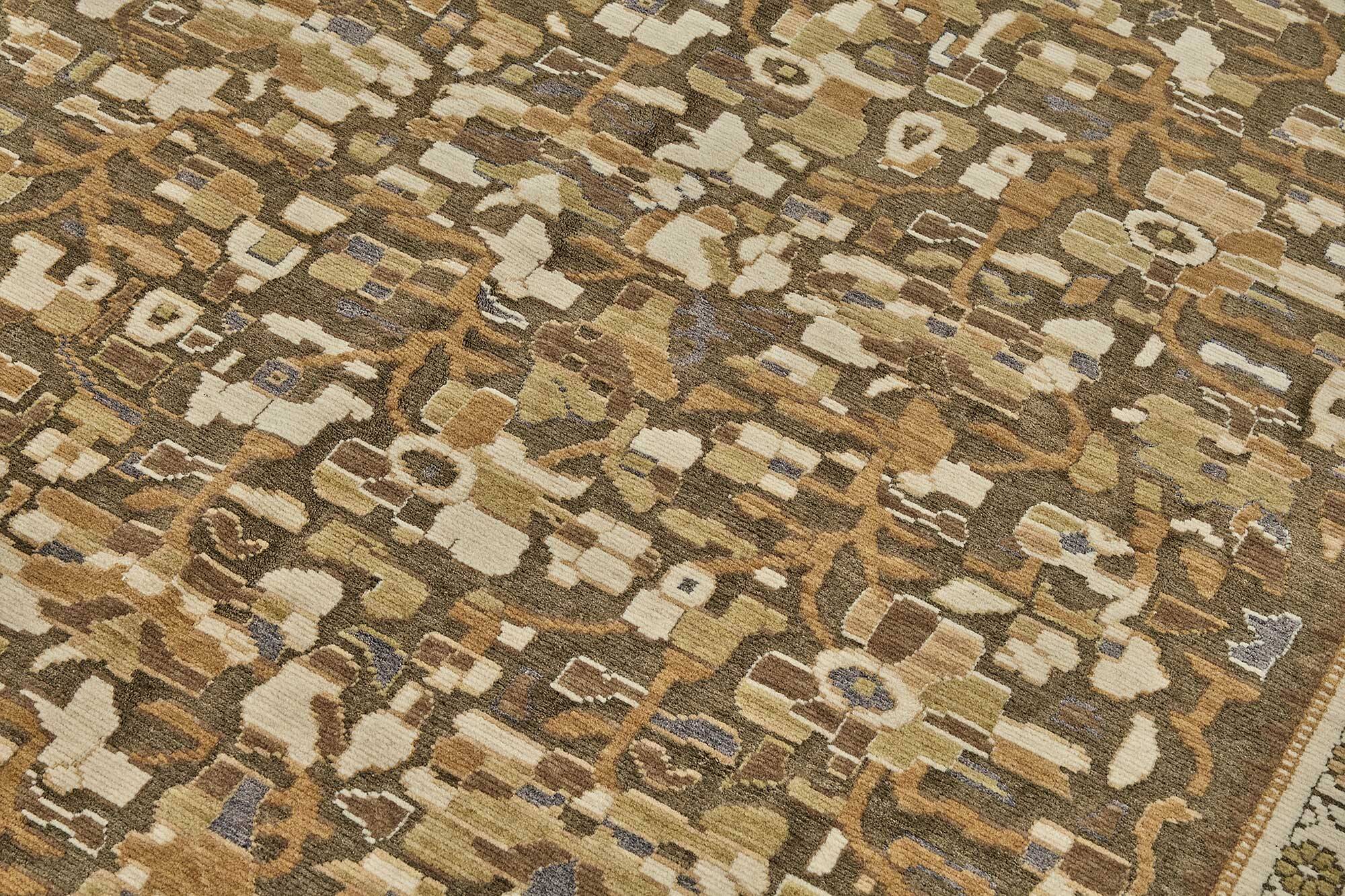 Turkish Handcrafted Loom Oushak Rug 204 cm x 304 cm