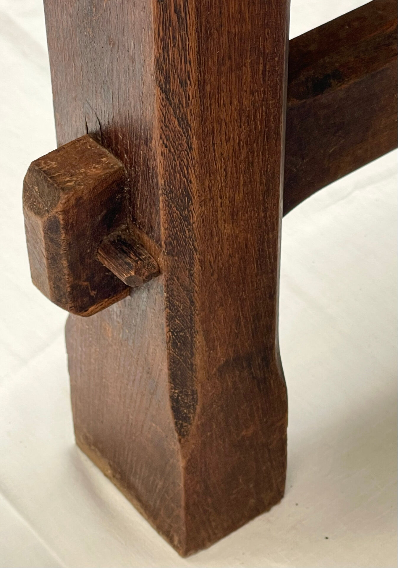 Solid elm farmhouse table