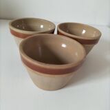 Set of 3 vintage mini jars in stoneware – Gien