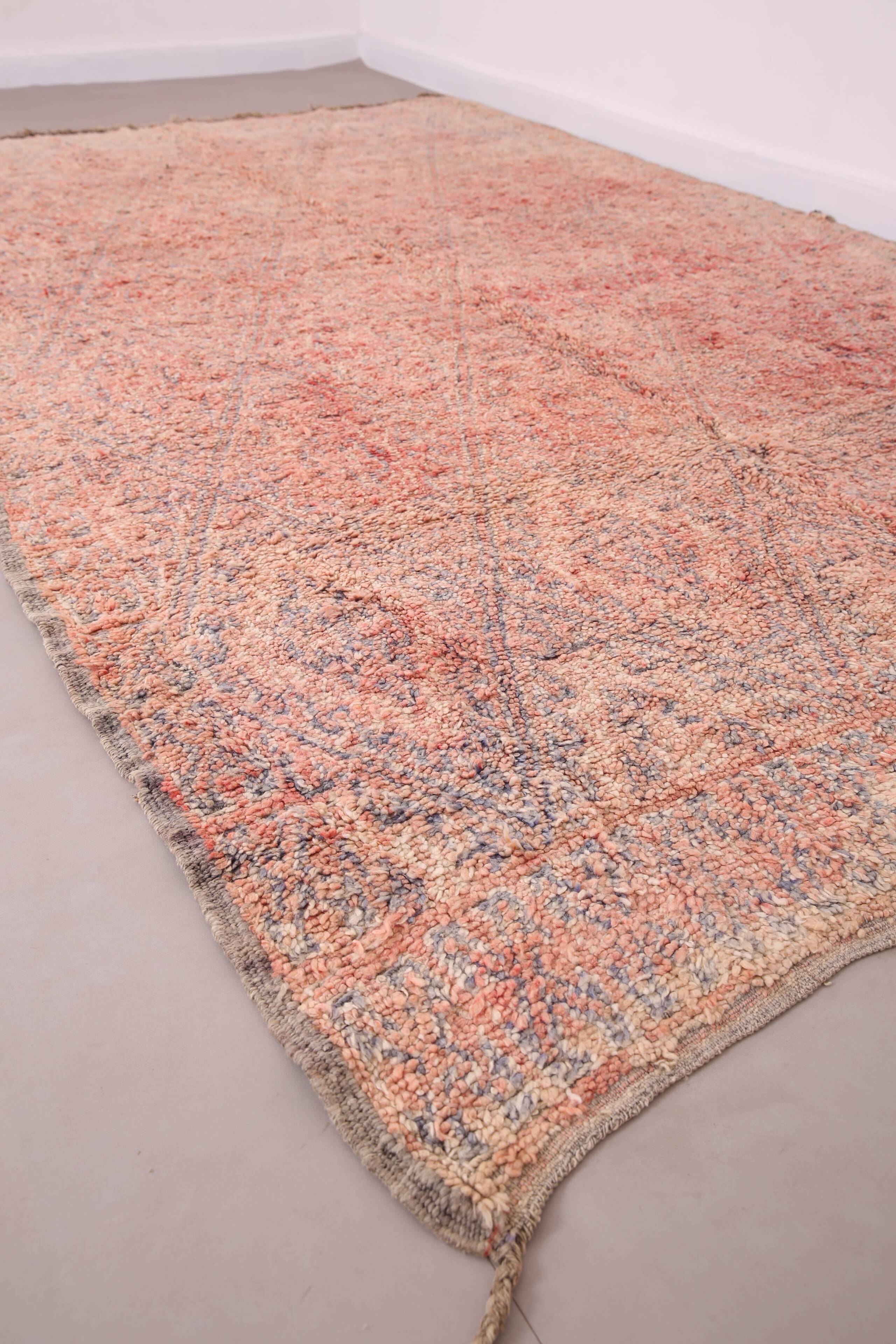 Pink Vintage Beni Mguild Rug 201 CM X 340 CM - tapis berber