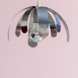 Chromium modernist ceiling light around 1970 France