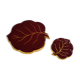 Bottom of flat leaves