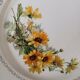 2 antique round plates