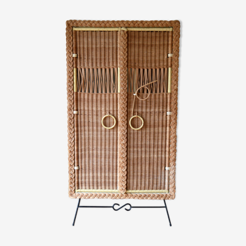 Armoire rotin et osier