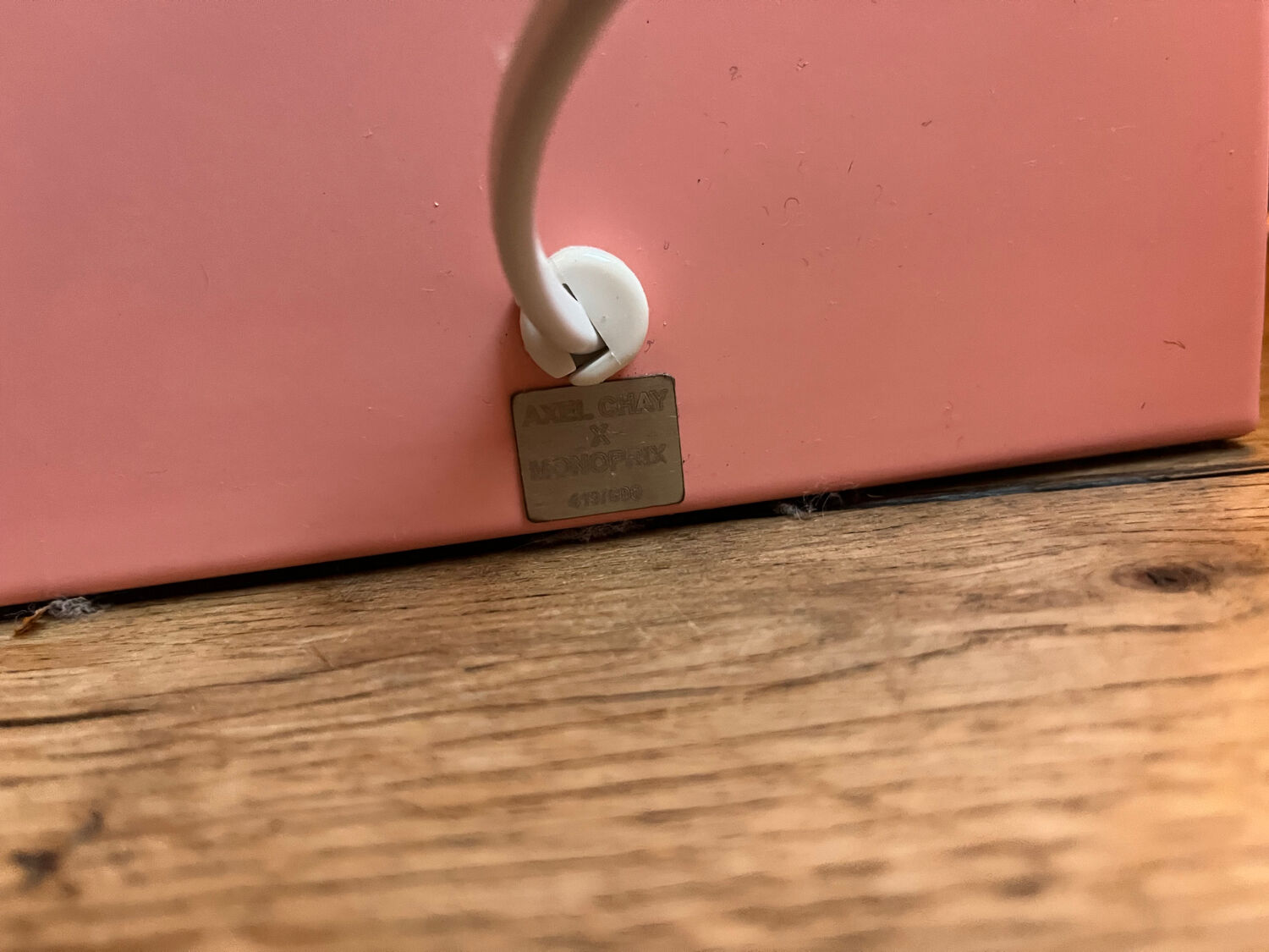 pink floor lamp Axel Chay for Monoprix