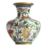 Cloisonné enamel butterfly vase, China 1950s