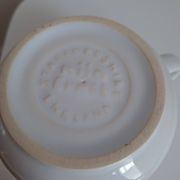 Large mug Staffordshire England hearts red and white, scent
