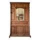 Art Deco coat rack in solid mahogany