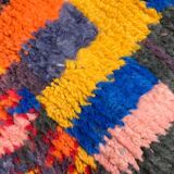 Moroccan Berber rug Boujaad corridor with multicolored patterns 288x84cm