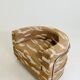 Fauteuil de hall brutaliste Jacquard beige
