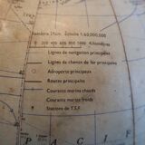 Taride terrestrial globe 1962 aluminum base