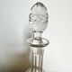 Small carafe and its chiseled glass stopper