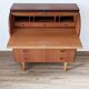 Bureau secrétaire à cylindre teck midcentury