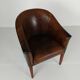Chaise de bureau en cuir de mouton