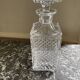 Vintage crystal decanter diamond tip