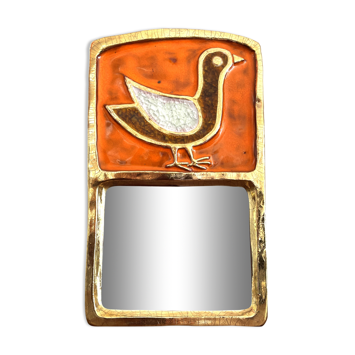 Mirror Mithé Espelt "bird" 30 cm