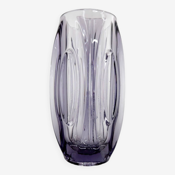 Glass Vase by Rudolf Schrotter for Sklo Union, 1950's