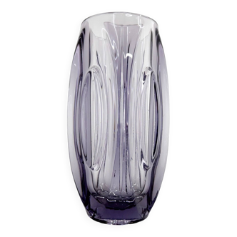 Vase en Verre par Rudolf Schrotter pour Sklo Union, 1950