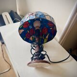 Tiffany-style Art Deco mosaic lamp