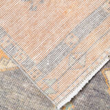 3x11 orange vintage runner rug, 88x341cm