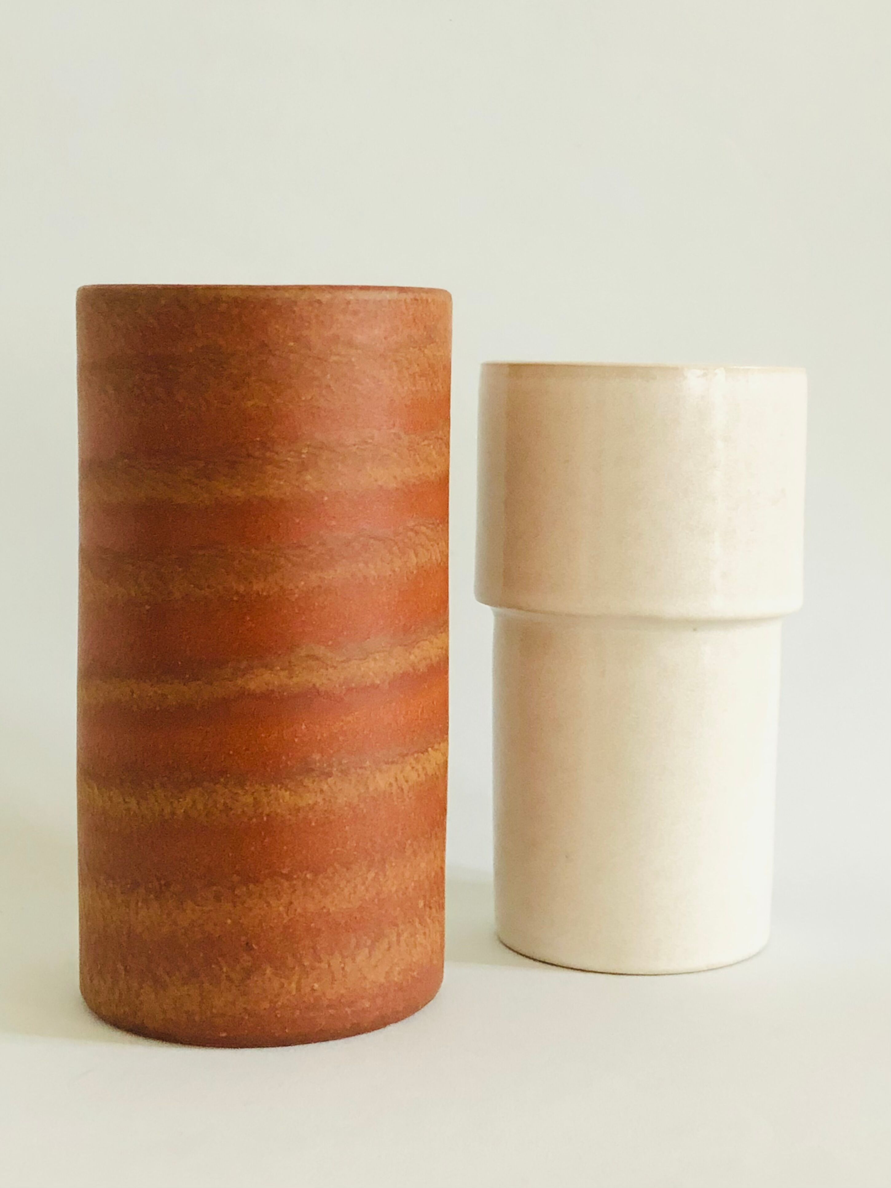 Vintage Dutch vase duo