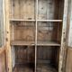 Petite vitrine ancienne en pin (restaurée)