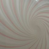 Murano Pink Swirl Glass Ceiling Light by Venini