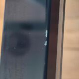 Rectangular table, end of sofa in metal and glass Vintage Vandel stone