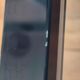 Rectangular table, end of sofa in metal and glass Vintage Vandel stone