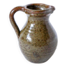 Small pitcher in dark brown glazed stoneware 1970