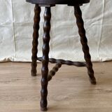 Turned wooden tripod stool 1950