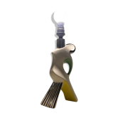Pied de lampe céramique forme  zoomorphique circa 1950
