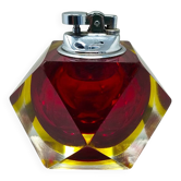 Briquet de table éblouissant des années 1960 en verre Murano Sommerso par Flavio Poli pour Se.