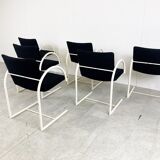 6 postmodern cirkel dining chairs by Metaform, 1980s