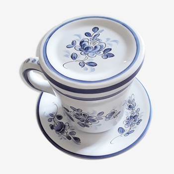 Clamecy earthenware tea set