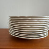 12 antique flat plates Villeroy & Boch Mettlach – porcelain