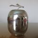 Silver metal "apple" ice bucket 60s