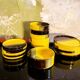 Ceramic coffee service by SIC Ceramiche Artistiche, 1970s, set of 19.