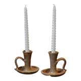 Bougeoirs en grès